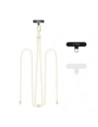 Smyčka na telefon Tech-Protect C7S Rope Crossbody Strap Béžová/zlatá