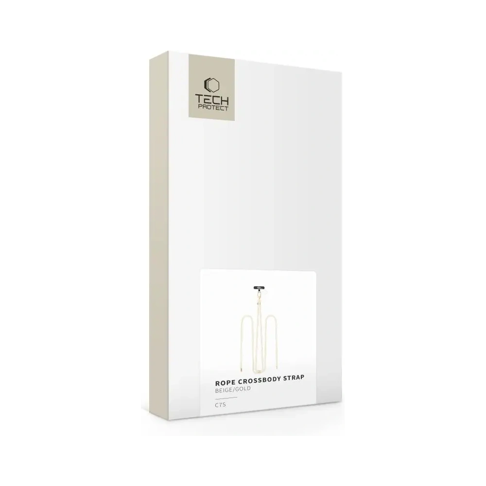 Hurtownia GSM - Tech-Protect C7S Curea de umăr din sfoară Bej/auriu - THP4188 - {ean13} - Hurt