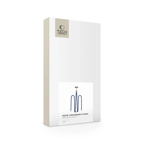 Smycz do telefonu Tech-Protect C7S Rope Crossbody Strap Navy Blue/gold