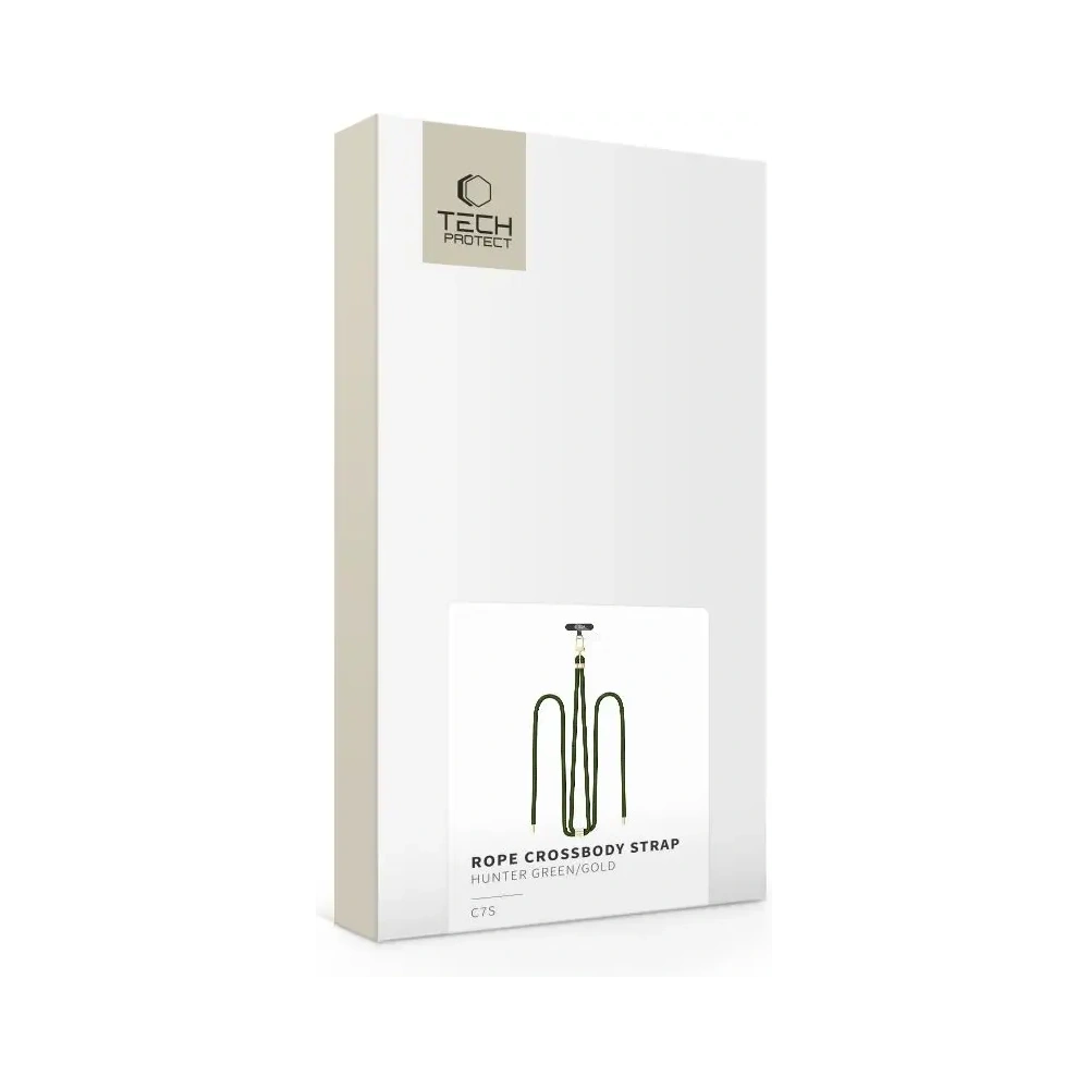 Hurtownia GSM - Tech-Protect C7S curea de umăr din frânghie verde vânătoare/aurie - THP4192 - {ean13} - Hurt