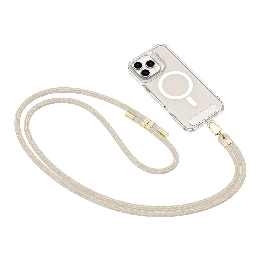 Hurtownia GSM - Smyčka na telefon Tech-Protect C7S Rope Crossbody Strap Taupe/gold - THP4193 - {ean13} - Hurt