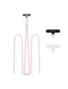 Tech-Protect C7S Rope Crossbody Strap Baby Pink/gold