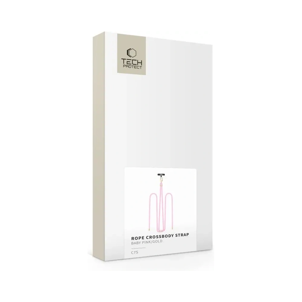 Hurtownia GSM - Tech-Protect Curea de umăr C7S din sfoară roz deschis/aurie - THP4194 - {ean13} - Hurt