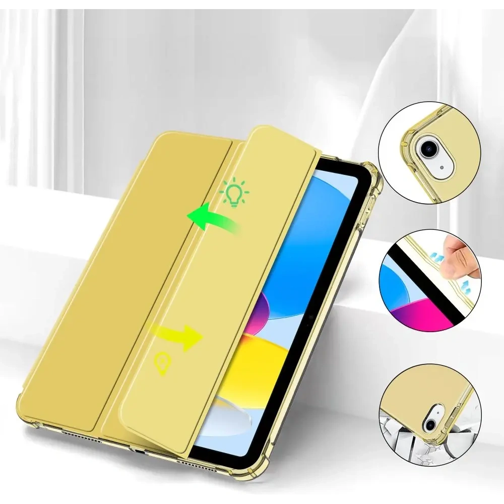 Hurtownia GSM - Etui Tech-Protect SmartCase Pen Hybrid Apple iPad 10.9 2022 (10. generace) Crystal Yellow - THP4197 - {ean13} - Hurt