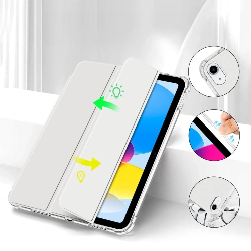 Etui Tech-Protect SmartCase Pen Hybrid Apple iPad 10.9 2022 (10. generacji) Crystal Silver