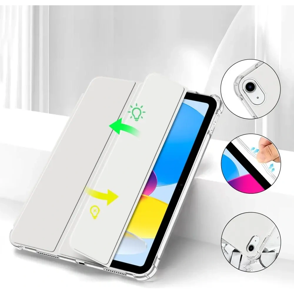 Hurtownia GSM - Etui Tech-Protect SmartCase Pen Hybrid Apple iPad 10.9 2022 (10. generace) Crystal Silver - THP4198 - {ean13} - Hurt