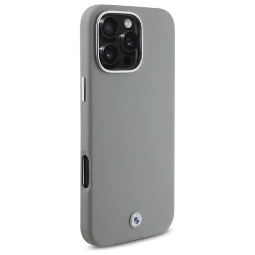 Etui BMW BMHMP16X23PUFWG Apple iPhone 16 Pro Max hardcase Sign Full Wrapped Metal MagSafe szary/grey