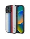 BMW BMHMP16X23PUPTH Apple iPhone 16 Pro Max hardcase M Perf. Tricolor Printed Stripes MagSafe white