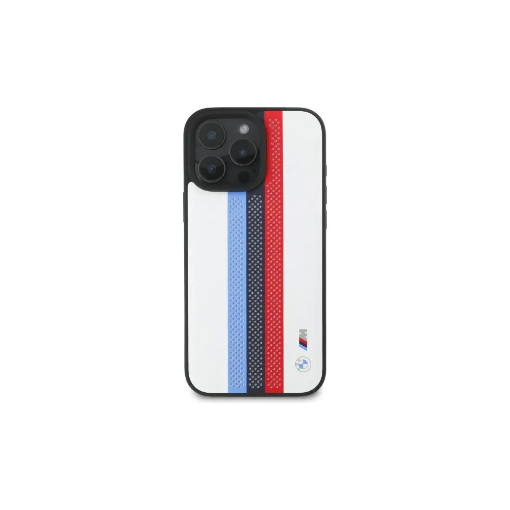 Hurtownia GSM - BMW BMHMP16X23PUPTH Apple iPhone 16 Pro Max Hardcase M Perf. Tricolor Gedruckte Streifen MagSafe weiß - BMW786 - {ean13} - Hurt