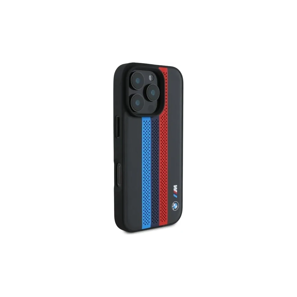 Hurtownia GSM - BMW BMHMP16X23PUPTK Apple iPhone 16 Pro Max Hardcase M Perf. Tricolor Gedruckte Streifen MagSafe schwarz - BMW787 - {ean13} - Hurt