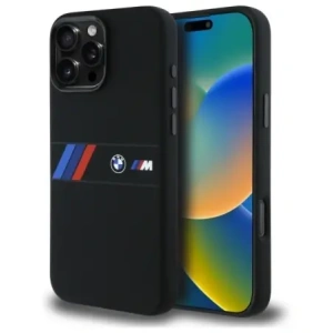 Hurtownia GSM - Etui BMW BMHMP16X23SAXK Apple iPhone 16 Pro Max hardcase silikonový střední pruh MagSafe černý/black - BMW788 - {ean13} - Hurt
