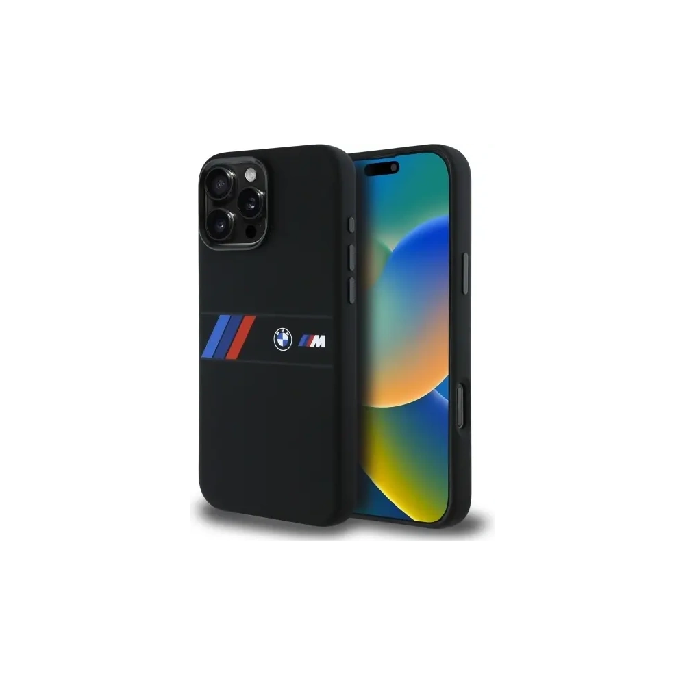 Hurtownia GSM - BMW BMHMP16X23SAXK Apple iPhone 16 Pro Max Hartschale Silikon Mittestreifen MagSafe schwarz - BMW788 - {ean13} - Hurt