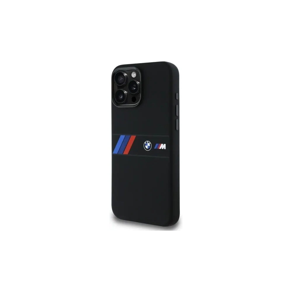 Hurtownia GSM - Etui BMW BMHMP16X23SAXK Apple iPhone 16 Pro Max hardcase Silicone Middle Stripe MagSafe czarny/black - BMW788 - {ean13} - Hurt