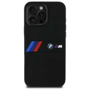 Hurtownia GSM - Etui BMW BMHMP16X23SAXK Apple iPhone 16 Pro Max hardcase Silicone Middle Stripe MagSafe czarny/black - BMW788 - {ean13} - Hurt