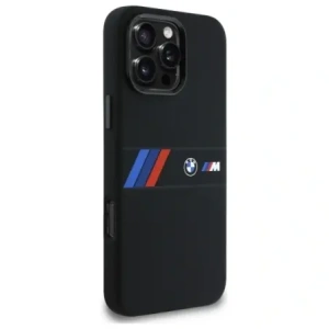 Hurtownia GSM - Etui BMW BMHMP16X23SAXK Apple iPhone 16 Pro Max hardcase Silicone Middle Stripe MagSafe czarny/black - BMW788 - {ean13} - Hurt