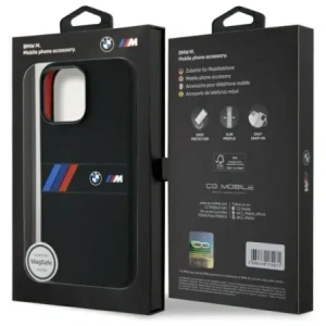 Hurtownia GSM - Etui BMW BMHMP16X23SAXK Apple iPhone 16 Pro Max hardcase Silicone Middle Stripe MagSafe czarny/black - BMW788 - {ean13} - Hurt