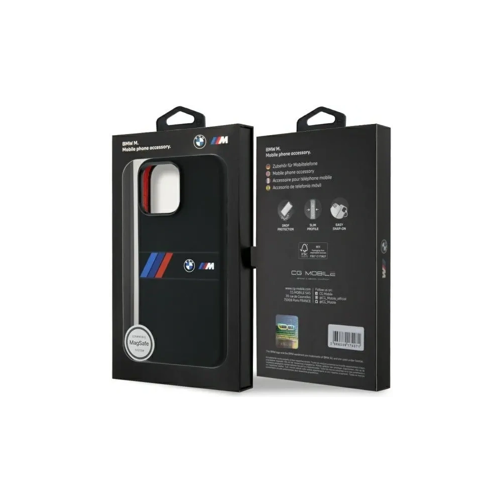 Hurtownia GSM - BMW BMHMP16X23SAXK Apple iPhone 16 Pro Max Hartschale Silikon Mittestreifen MagSafe schwarz - BMW788 - {ean13} - Hurt