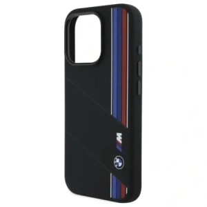 Hurtownia GSM - Etui BMW BMHMP16X23SCUK Apple iPhone 16 Pro Max hardcase Silicone Cut Tricolor Lines MagSafe czarny/black - BMW789 - {ean13} - Hurt
