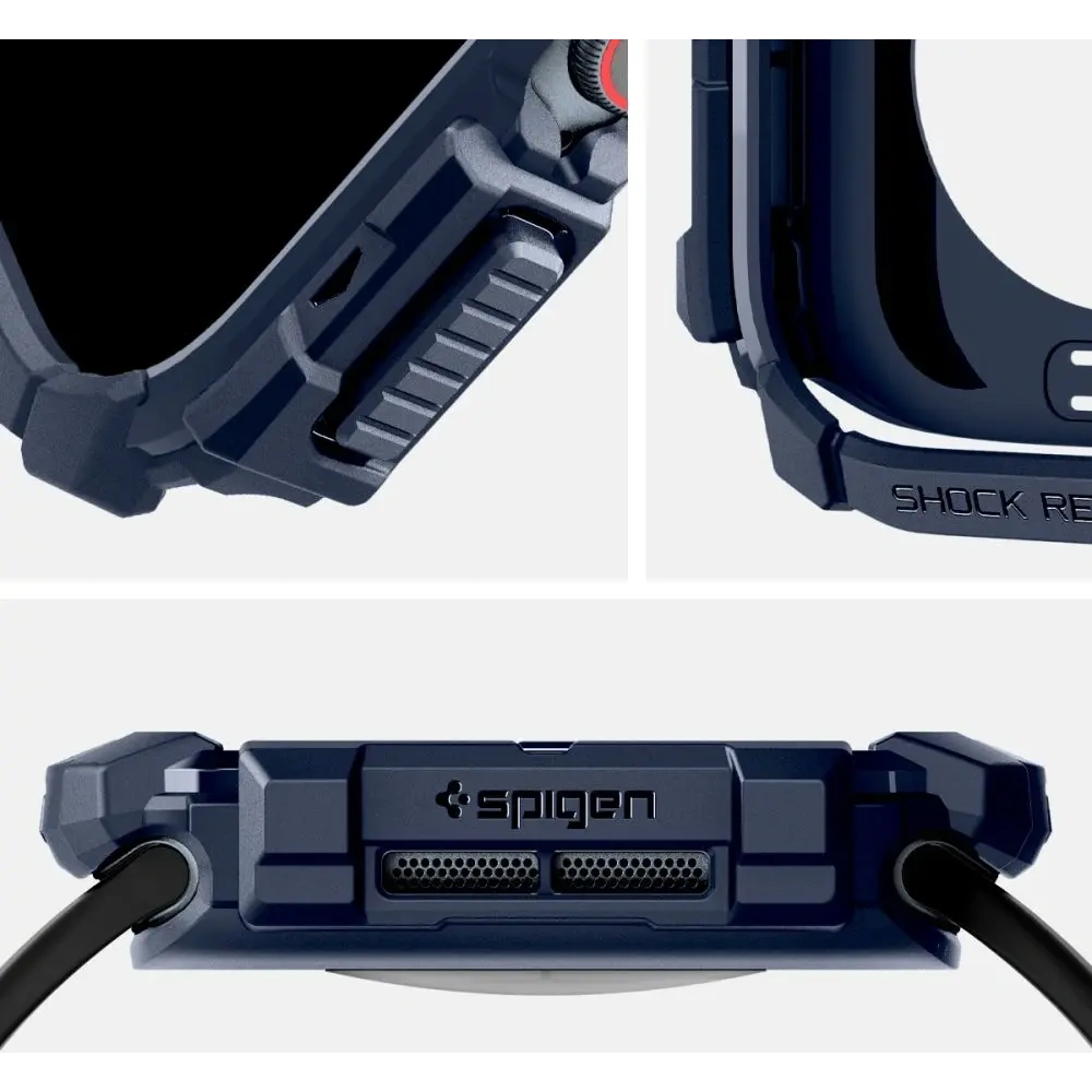 Hurtownia GSM - Etui Spigen Rugged Armor Apple Watch 10 46mm Námořnická modrá - SPN16568 - {ean13} - Hurt