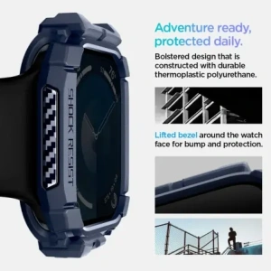 Hurtownia GSM - Etui Spigen Rugged Armor Apple Watch 10 46mm Námořnická modrá - SPN16568 - {ean13} - Hurt