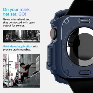 Hurtownia GSM - Etui Spigen Rugged Armor Apple Watch 10 46mm Námořnická modrá - SPN16568 - {ean13} - Hurt