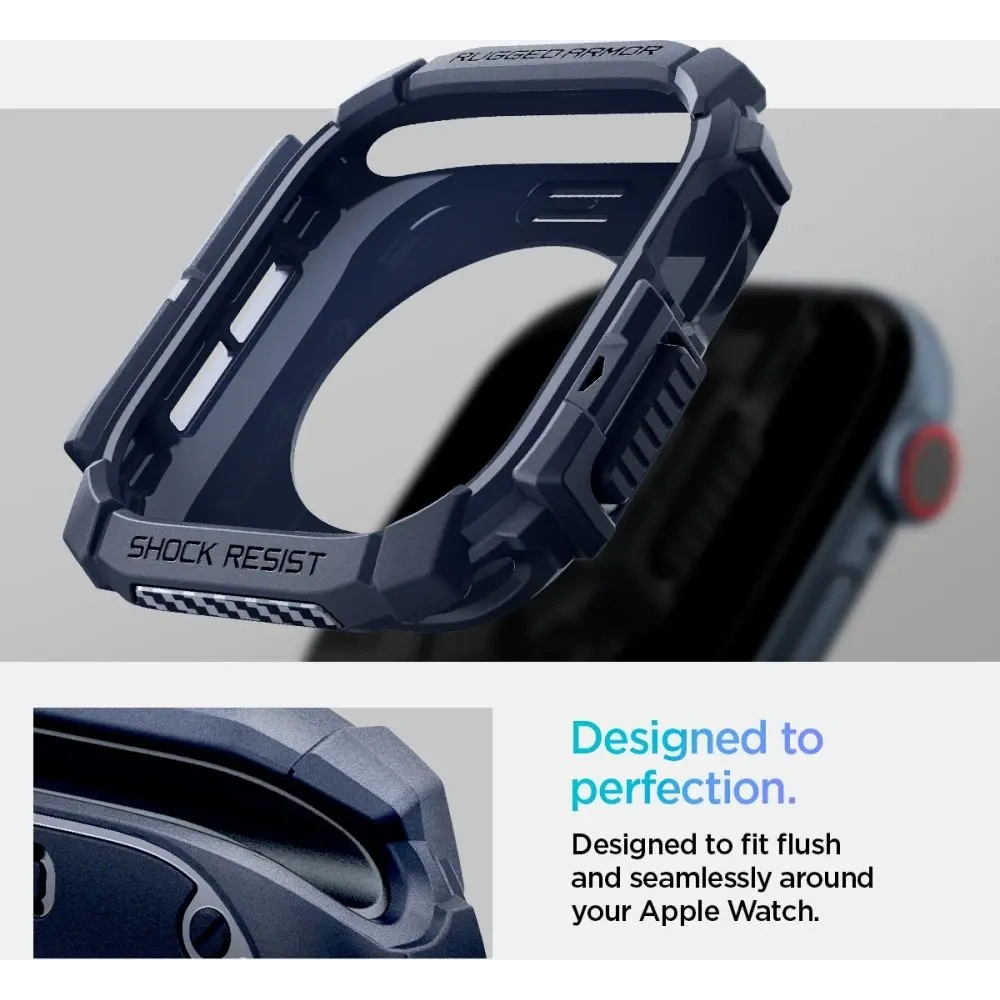 Hurtownia GSM - Etui Spigen Rugged Armor Apple Watch 10 46mm Námořnická modrá - SPN16568 - {ean13} - Hurt