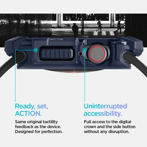 Etui Spigen Rugged Armor Apple Watch 10 / 11 46mm Navy Blue