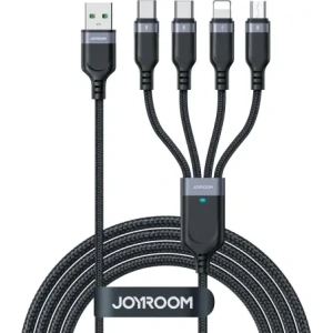 Hurtownia GSM - Joyroom Multi-Use Series S-A18 kábel USB-A / 2xUSB-C, Lightning, microUSB 1.2m fekete - JYR1098 - {ean13} - Hurt