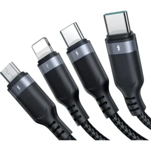 Hurtownia GSM - Joyroom Multi-Use Series S-A18 kábel USB-A / 2xUSB-C, Lightning, microUSB 1.2m fekete - JYR1098 - {ean13} - Hurt