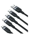 Hurtownia GSM - Kabel Joyroom Multi-Use Series S-A18 USB-A / 2xUSB-C, Lightning, microUSB 1.2m czarny - JYR1098 - {ean13} - Hurt