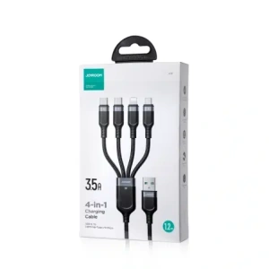 Hurtownia GSM - Joyroom Multi-Use Series S-A18 kábel USB-A / 2xUSB-C, Lightning, microUSB 1.2m fekete - JYR1098 - {ean13} - Hurt