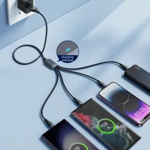 Hurtownia GSM - Joyroom Multi-Use Series S-A18 kábel USB-A / 2xUSB-C, Lightning, microUSB 1.2m fekete - JYR1098 - {ean13} - Hurt