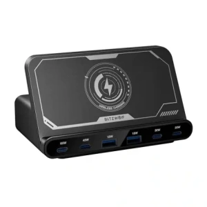 Hurtownia GSM - Blitzwolf töltőállomás BW-S27 160W, 2xUSB-A, 4xUSB-C, 15W (fekete) - BLZ631 - {ean13} - Hurt