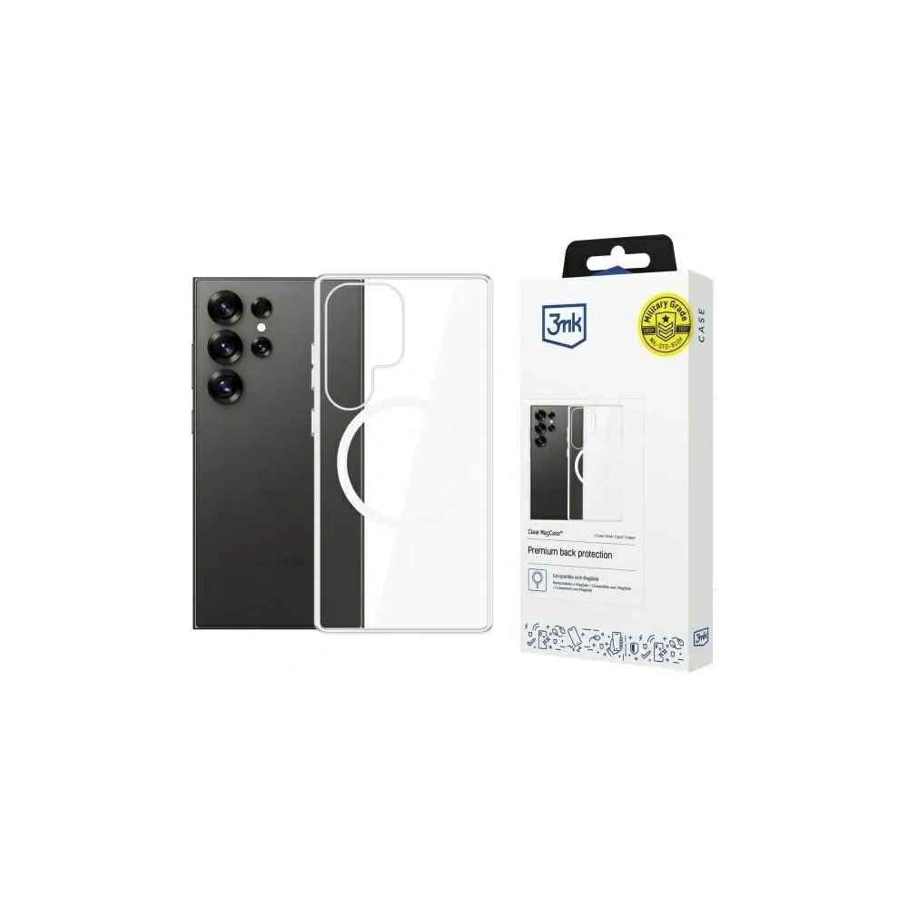 Hurtownia GSM - Etui 3MK MagCase Samsung Galaxy S25 Ultra MagSafe przezroczysty/clear - 3MK15817 - {ean13} - Hurt