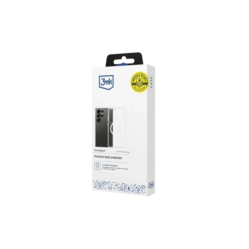 Hurtownia GSM - Etui 3MK MagCase Samsung Galaxy S25 Ultra MagSafe průhledný/clear - 3MK15817 - {ean13} - Hurt