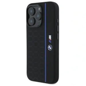 Hurtownia GSM - Etui BMW BMHMP16X23SHEB Apple iPhone 16 Pro Max hardcase Silicone Hexagon Blue Line MagSafe černý/black - BMW790 - {ean13} - Hurt