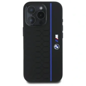 Hurtownia GSM - Etui BMW BMHMP16X23SHEB Apple iPhone 16 Pro Max hardcase Silicone Hexagon Blue Line MagSafe czarny/black - BMW790 - {ean13} - Hurt