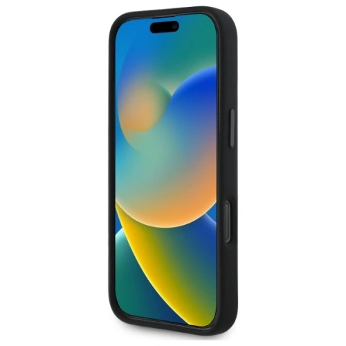 Etui BMW BMHMP16X23SHEB Apple iPhone 16 Pro Max hardcase Silicone Hexagon Blue Line MagSafe czarny/black