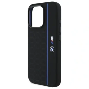 Hurtownia GSM - Etui BMW BMHMP16X23SHEB Apple iPhone 16 Pro Max hardcase Silicone Hexagon Blue Line MagSafe czarny/black - BMW790 - {ean13} - Hurt