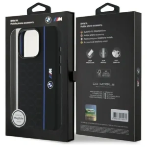 Hurtownia GSM - Etui BMW BMHMP16X23SHEB Apple iPhone 16 Pro Max hardcase Silicone Hexagon Blue Line MagSafe czarny/black - BMW790 - {ean13} - Hurt