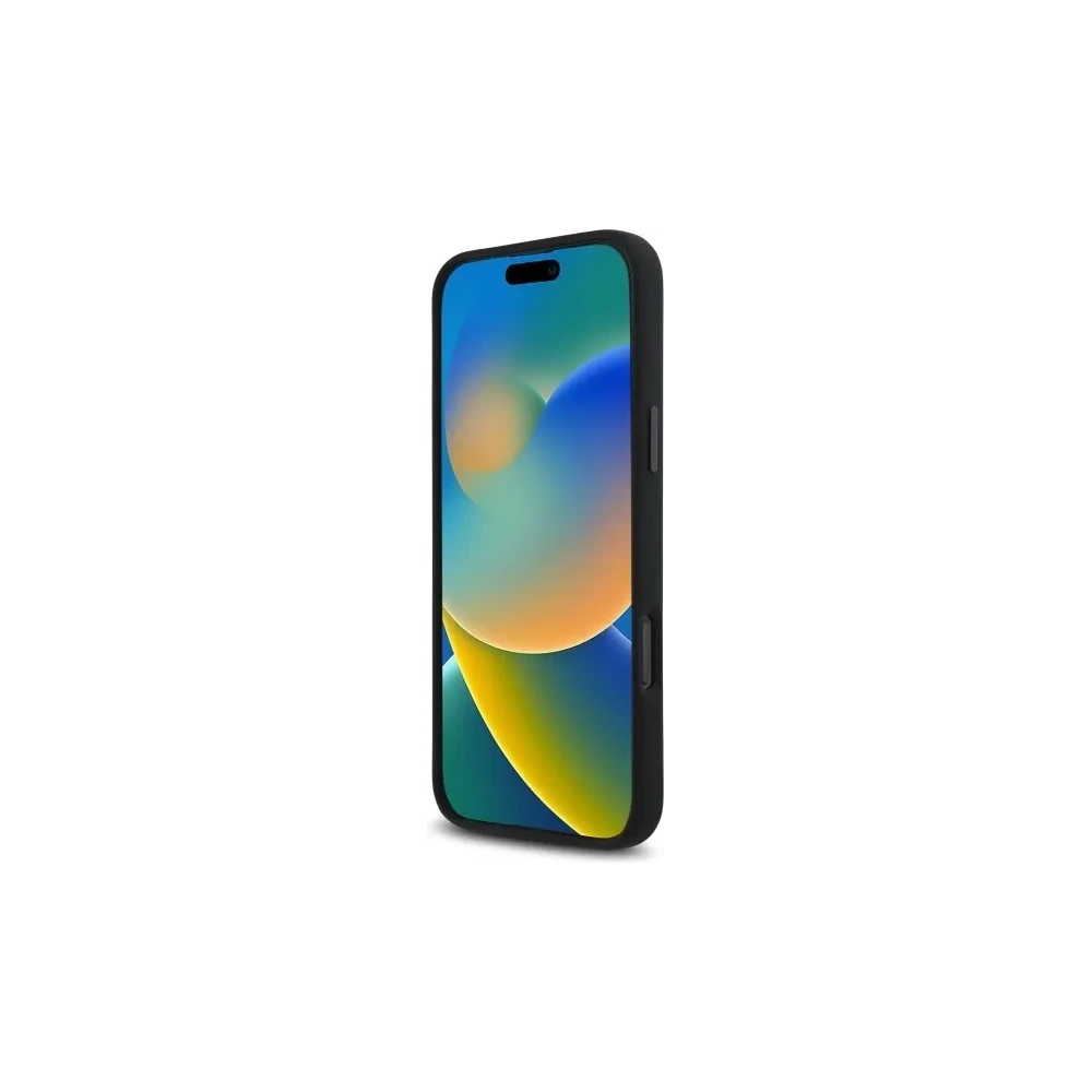 Etui BMW BMHMP16X23SHER Apple iPhone 16 Pro Max hardcase silikonový hexagon červená linka MagSafe černý/black
