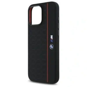 Hurtownia GSM - Etui BMW BMHMP16X23SHER Apple iPhone 16 Pro Max hardcase Silicone Hexagon Red Line MagSafe czarny/black - BMW791 - {ean13} - Hurt