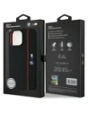 Hurtownia GSM - BMW BMHMP16X23SHER Apple iPhone 16 Pro Max Hardcase Silikon Hexagon Rote Linie MagSafe schwarz - BMW791 - {ean13} - Hurt