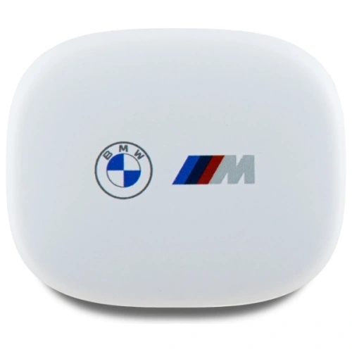 Bezprzewodowe słuchawki douszne BMW Bluetooth 5.3 BMBEMIATP20LOH TWS + stacja dokująca Printed Logos biały/white