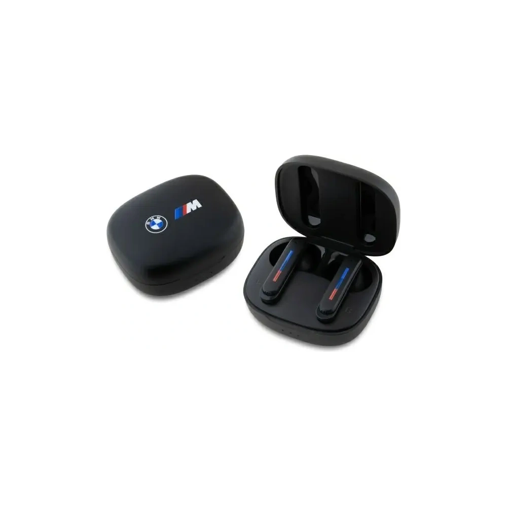 Hurtownia GSM - Bezdrátová sluchátka do uší BMW Bluetooth 5.3 BMBEMIATP20LOK TWS + dokovací stanice Printed Logos černá/black - BMW793 - {ean13} - Hurt