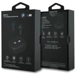 Hurtownia GSM - BMW BMBEMIATP20LOK 5.3 Bluetooth vezeték nélküli fülhallgató TWS + dokkoló állomás Nyomtatott logók fekete - BMW793 - {ean13} - Hurt