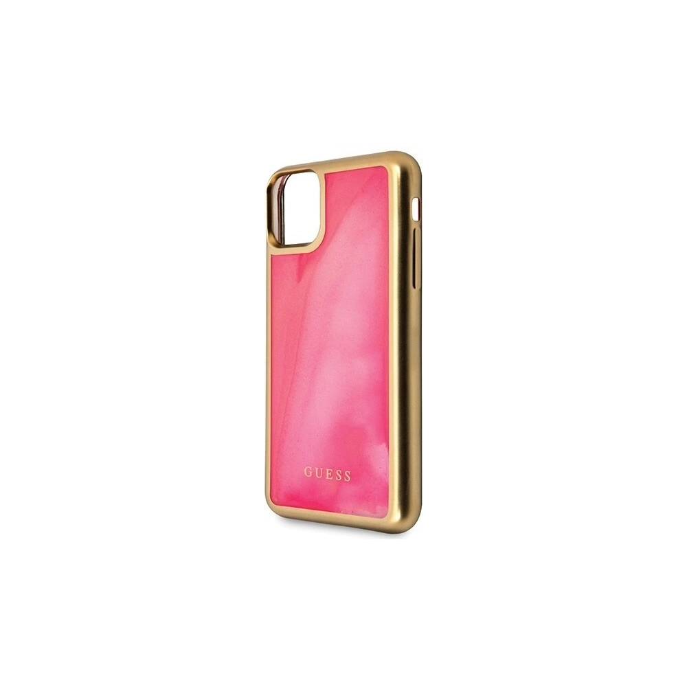 Hurtownia GSM - Etui Guess GUHCN61GLTRPI Apple iPhone 11 różowy/pink hard case Glow in the Dark Sand Matte - GUE397PNK - {ean13} - Hurt