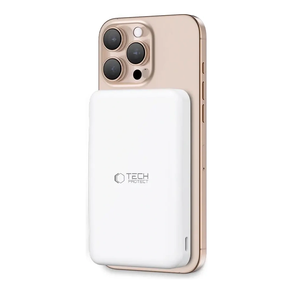 Hurtownia GSM - Tech-Protect PB24 LifeMag Qi2 MagSafe Power Bank 10000mah Alb - THP3573 - {ean13} - Hurt
