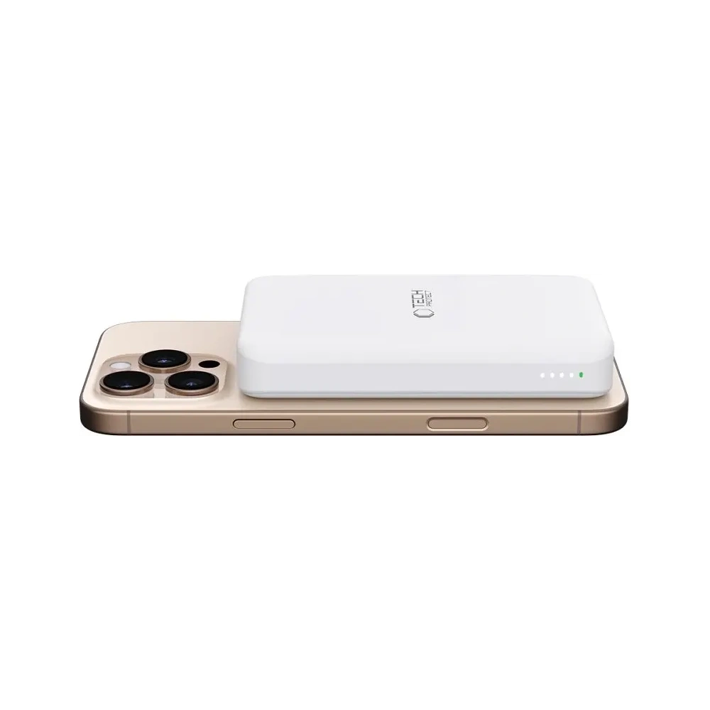 Hurtownia GSM - Powerbank Tech-Protect PB24 LifeMag Qi2 MagSafe 10000mah Bílá - THP3573 - {ean13} - Hurt