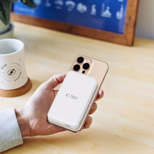 Powerbank Tech-Protect PB24 LifeMag Qi2 MagSafe 10000mah White